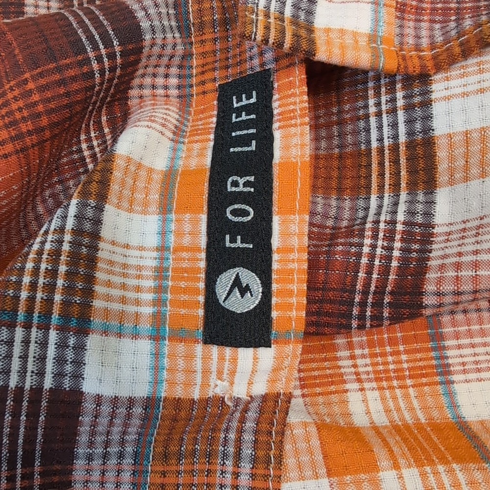 Marmot Multicolor Check Short-Sleeve Woven Shirt‎ Lightweight Men's Sm Nylon - Picture 8 of 10